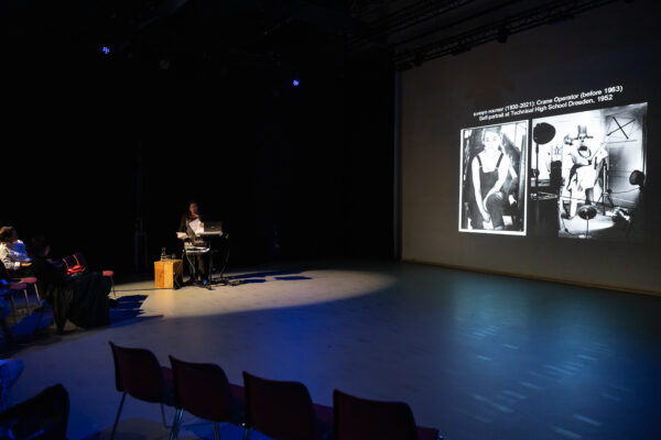 Susanne Altmann, ‘When Technology Was Female: A Cultural Investigation of Former Socialist Europe, 1917-89 and After’ (2022), lecture. Photo: Maarten Nauw.