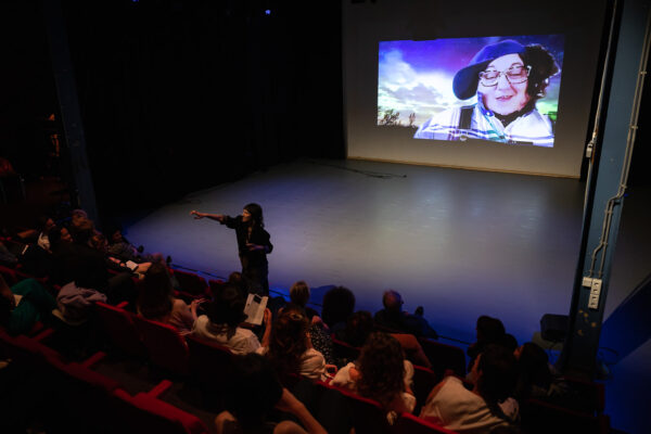 Constantina Zavitsanos, ‘Entrophy’ (2022), lecture-performance. Photo: Maarten Nauw.