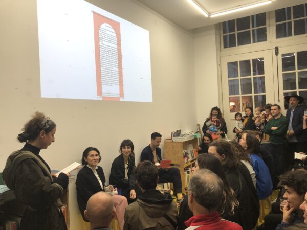 Sara Giannini, ‘Maquillage as Meditation: Carmelo Bene and the Undead’ (2022), book launch. Photo: Temra Pavlovic.