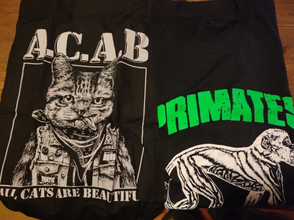 T-shirts produced by Animal Friends Jogja — an independent initiative working for animal rights in Yogyakarta.